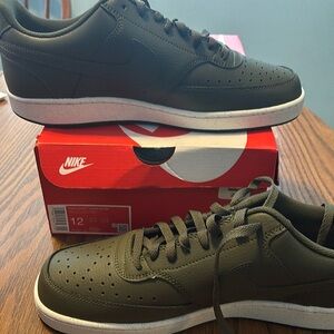New Nike Court Vision Lows in cargo khaki. Size 12